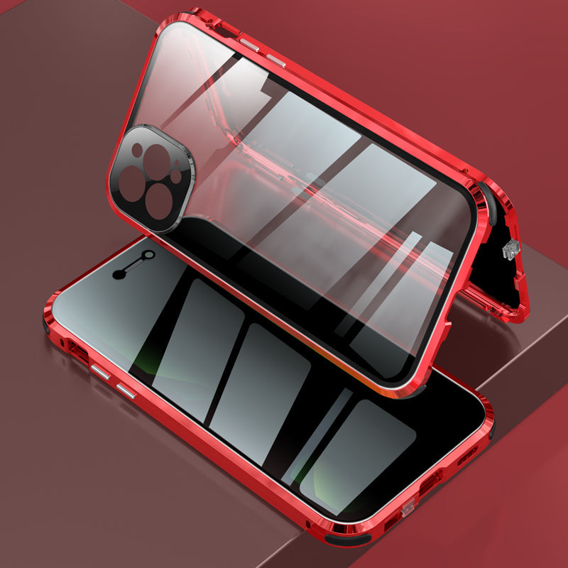 Anti-Peep Schutzh¨¹lle iPhone 12 Pro Max Magnetische Adsorption Apple 11 Pro Case Doppelseitig Temperglas
