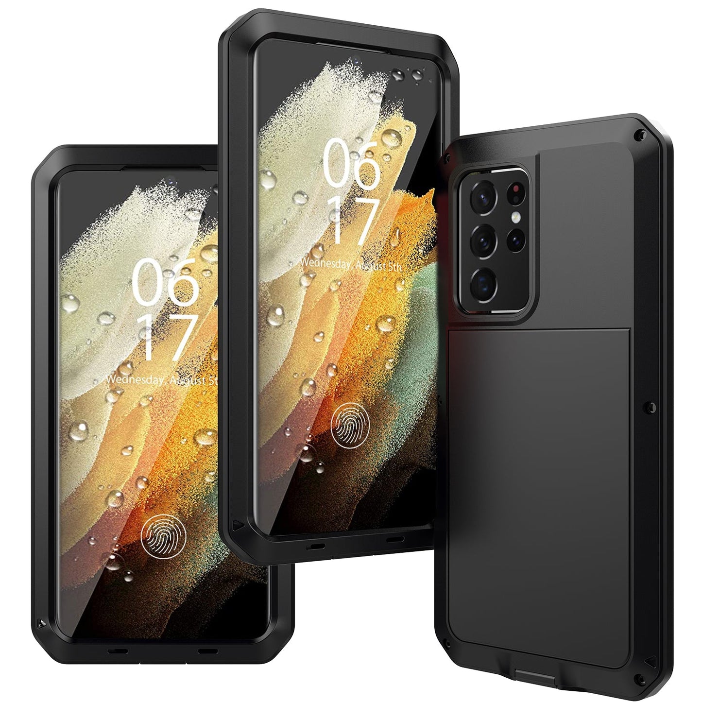 Outdoor Samsung S21 Gorilla H¨¹lle Doom Armor S21 Ultra Plus Metall Aluminium Heavy Duty Case Sto?fester Sto?f?nger 
