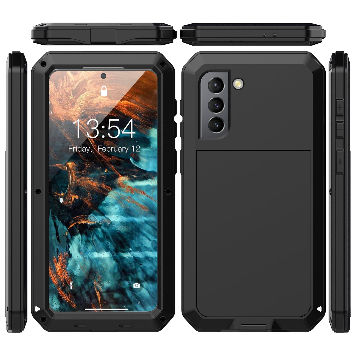 Outdoor Samsung S21 Gorilla H¨¹lle Doom Armor S21 Ultra Plus Metall Aluminium Heavy Duty Case Sto?fester Sto?f?nger 
