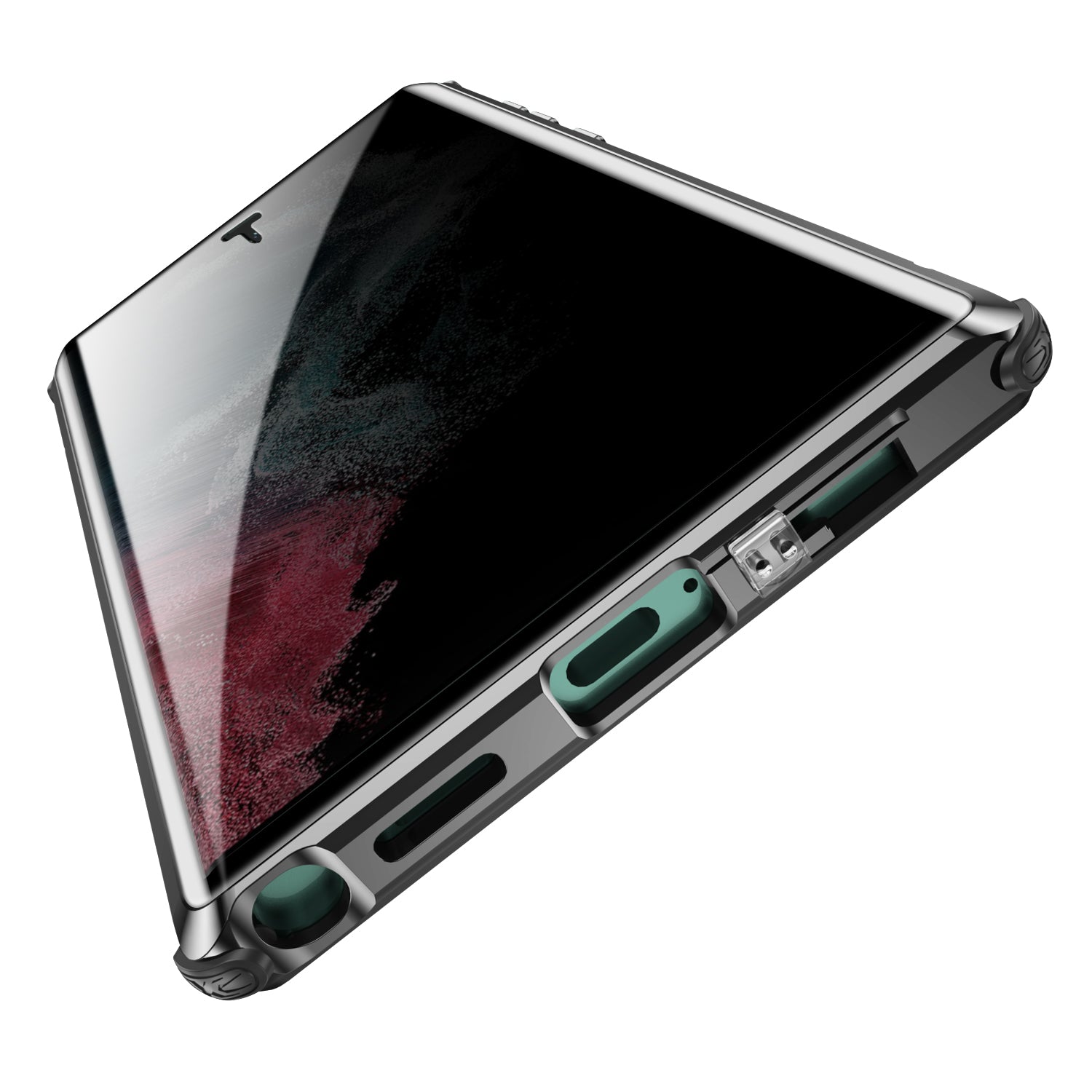 Anti-Peep H¨¹lle Samsung Galaxy S22 Ultra Privacy Case Vorderseite R¨¹ckseite Magnetische Adsorption Zweiseitiges Temperglas 