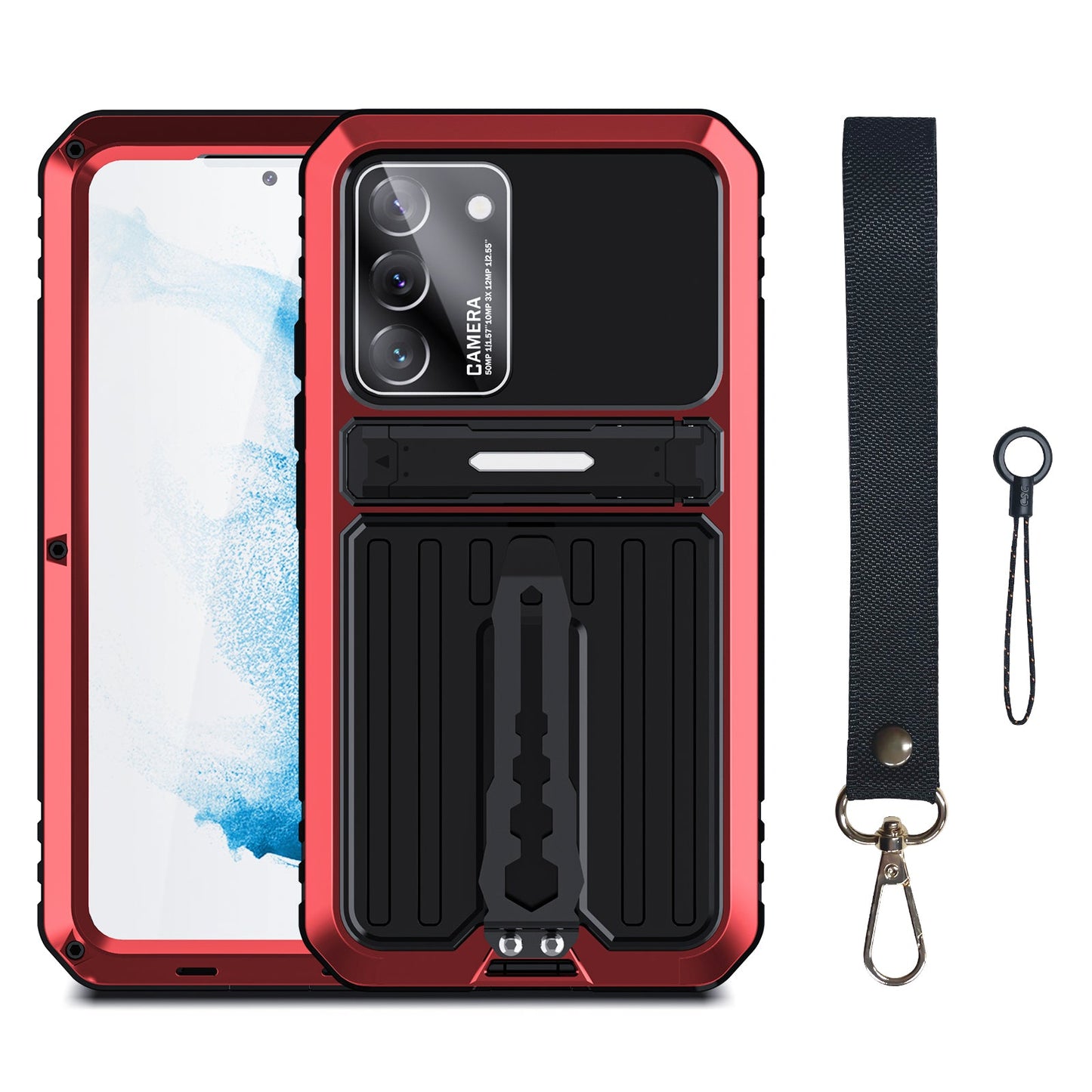 Samsung Galaxy S22 Ultra Milit?r H¨¹lle Armor Cover Shockproof Plus Metal Back Clip Invisible Bracket