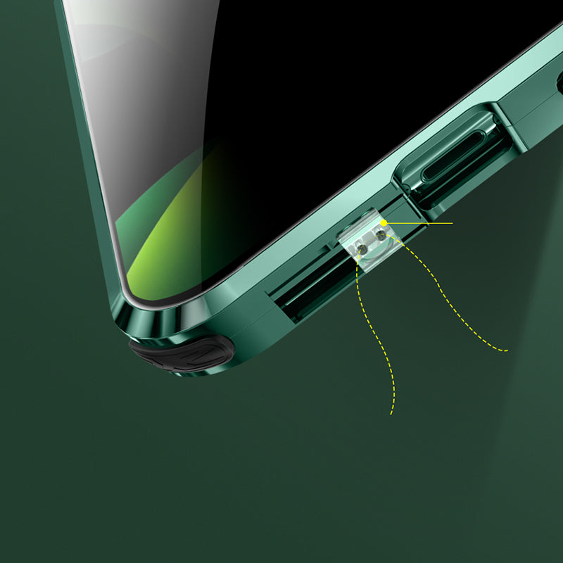 Anti-Peep Schutzh¨¹lle iPhone 12 Pro Max Magnetische Adsorption Apple 11 Pro Case Doppelseitig Temperglas
