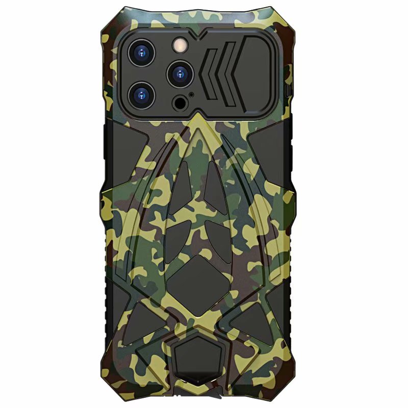 Cool Case Apple 13 Pro Max Race Car Fashion iPhone 13 Tough Cover Heavy Duty Metal Armor Camera Protector