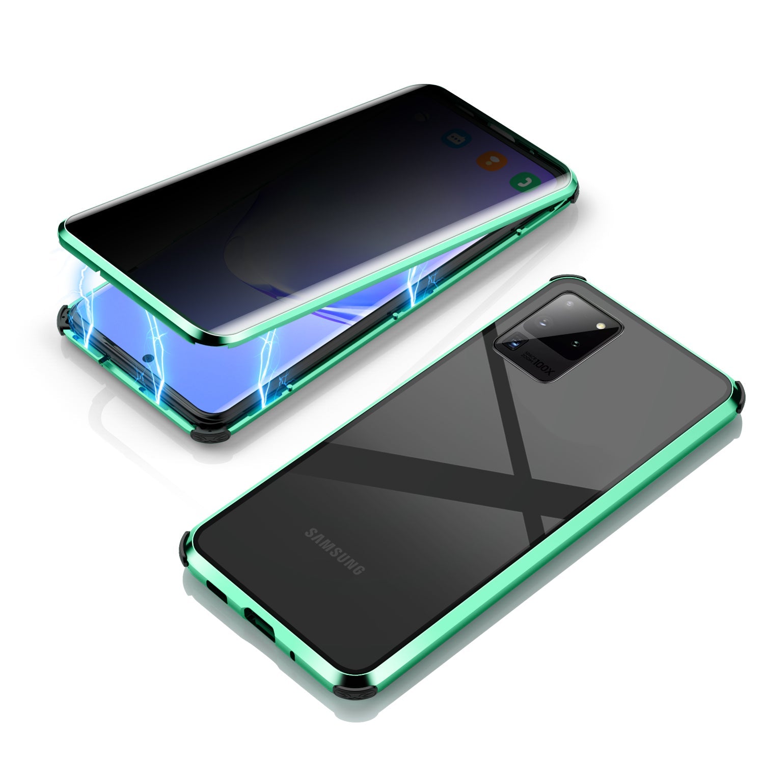 Anti-Peep H¨¹lle Samsung Galaxy S20 Plus Ultra Magnetische Adsorption Privacy Case Doppelseitige Temperglas