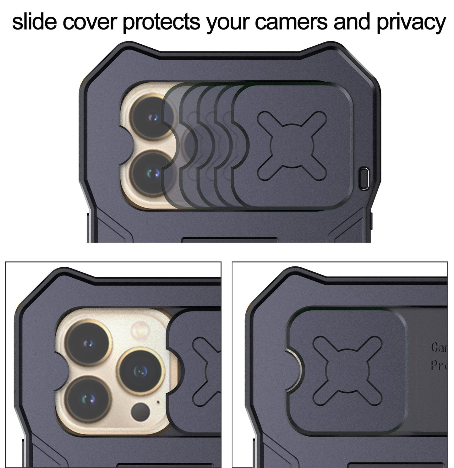 Apple iPhone 13 Pro Max Milit?r Handyh¨¹lle 12 Pro Rugged Armor Case Sto?stange Metall Gleiten Kameraschutz St?nder