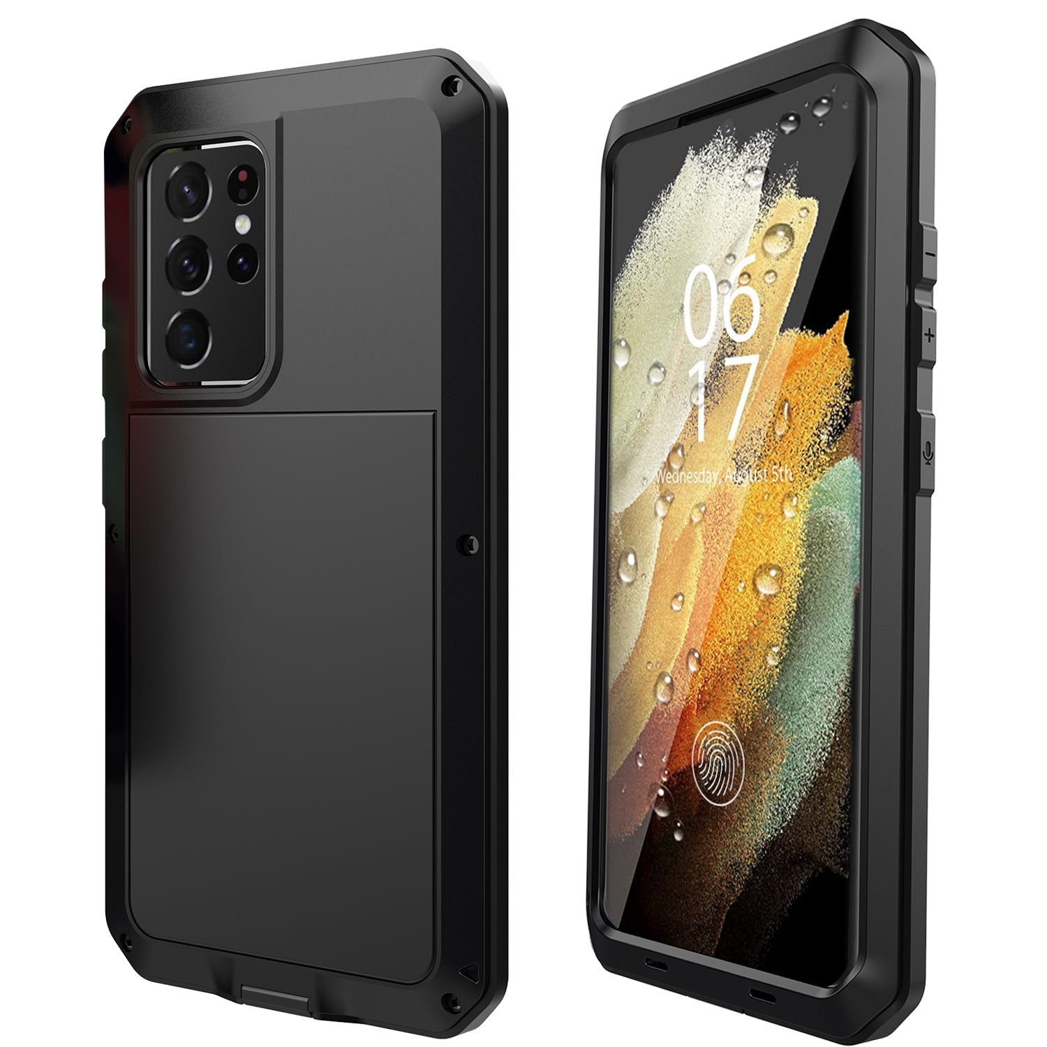 Outdoor Samsung S21 Gorilla H¨¹lle Doom Armor S21 Ultra Plus Metall Aluminium Heavy Duty Case Sto?fester Sto?f?nger 