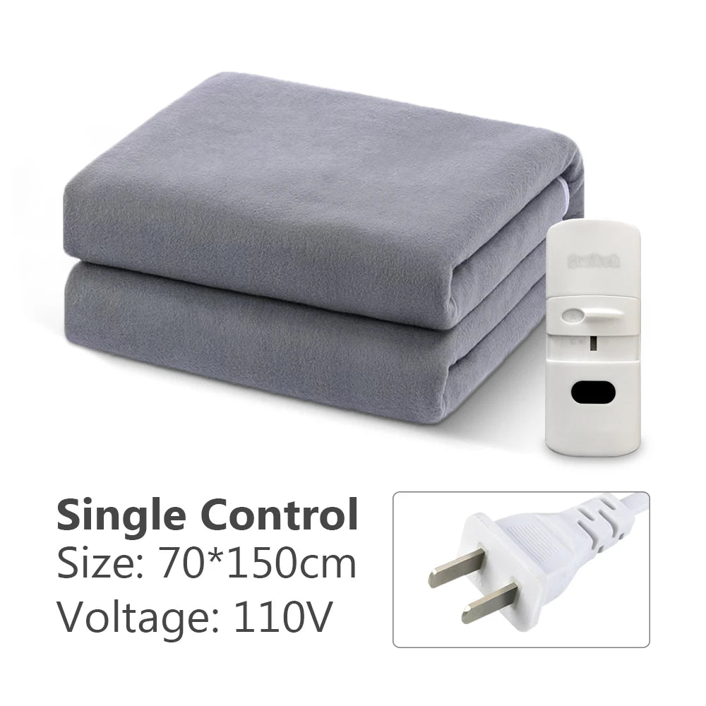 110V/220V Electric Heated Blanket Smart Control Winter Warmer Carpet Mat for Home Bedroom	