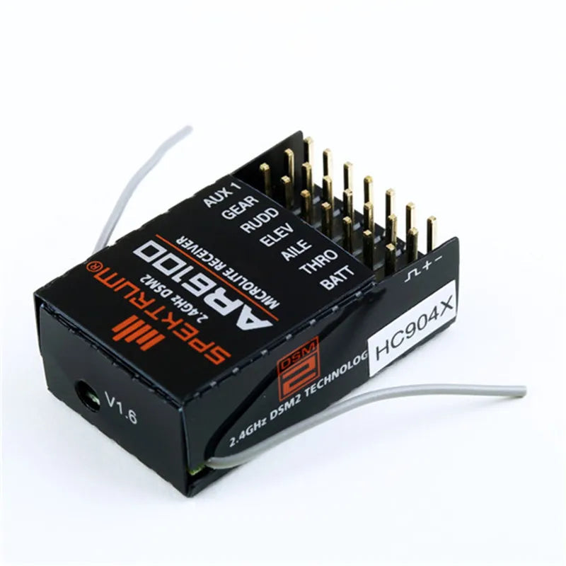 AR6100 Spectrum DSM2 6CH 2.4GHz Receiver for DX6i DX7 DX8 JR DSX6 DSX7Helicopter Airplane Drone Quadcopter with Bind Plug-ShoptAI	