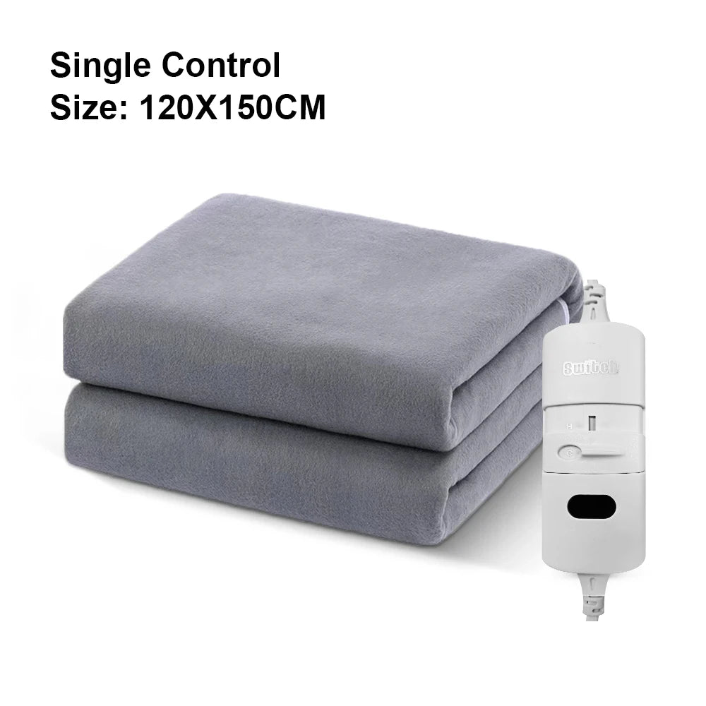 Electric Heating Blanket 220V Thicker Automatic Thermostat Heated Blanket Body Warmer Thermal Mattress for Room EU-ShoptAI	