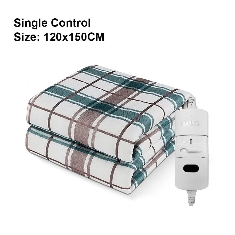 Electric Heating Blanket 220V Thicker Automatic Thermostat Heated Blanket Body Warmer Thermal Mattress for Room EU-ShoptAI	