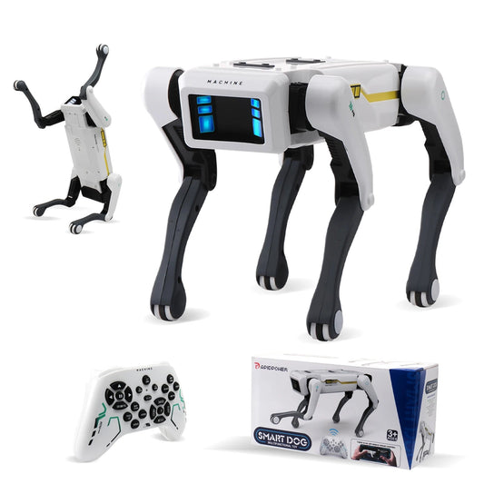 AI RC Robot Dog Toy Voice Dialogue APP Remote Control Programming Singing Dancing Machine for Kids-ShoptAI	