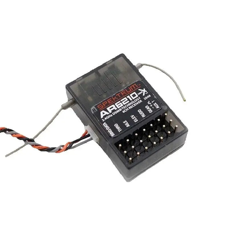 AR6210 Spectrum Receiver DSMX 2.4G 6 Channel W Satellite Fit Specktrum DX6i DX7 DX8 NX8 NX10 AR9020 JR DSX7 DSX9 Airplane-ShoptAI	