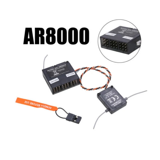 8 CH  Channel DSMX Spectrum AR8000 Receiver 2.4 GHZ W Satellite Fit Specktrum DX8 DX7s DX6 DX6i DSM2  JR DSX7 DSX6 Transmitter RC Airplane-ShoptAI	