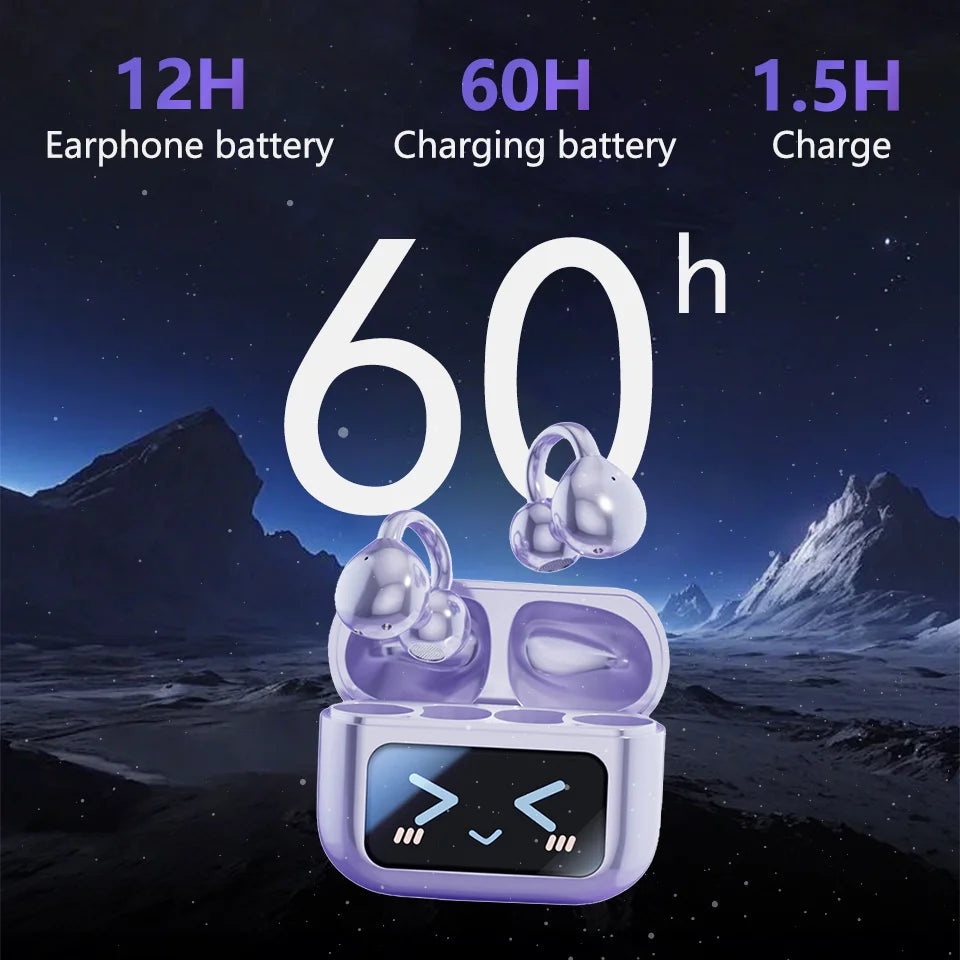 Wireless Bluetooth Earphone 144 Languages Real-Time AI Translation Headphones Touch Screen HiFi Audio Earbuds Sports Games Headset	