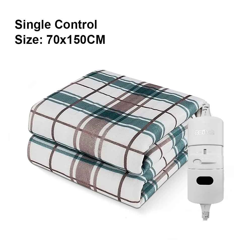 Electric Heating Blanket 220V Thicker Automatic Thermostat Heated Blanket Body Warmer Thermal Mattress for Room EU-ShoptAI	