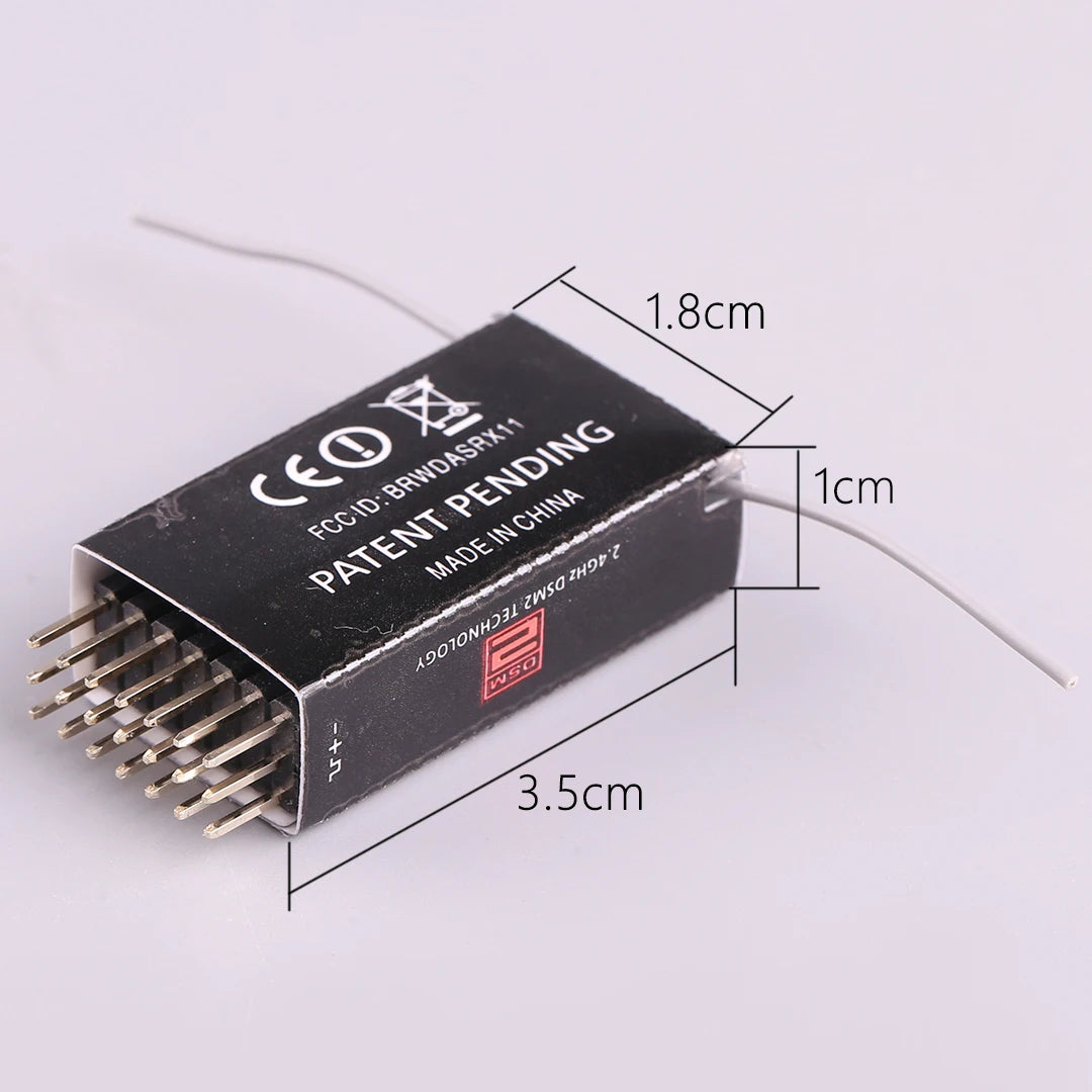 AR6100E Spectrum Receiver 2.4G 6 channel DSM2 model drone Receiver-ShoptAI	
