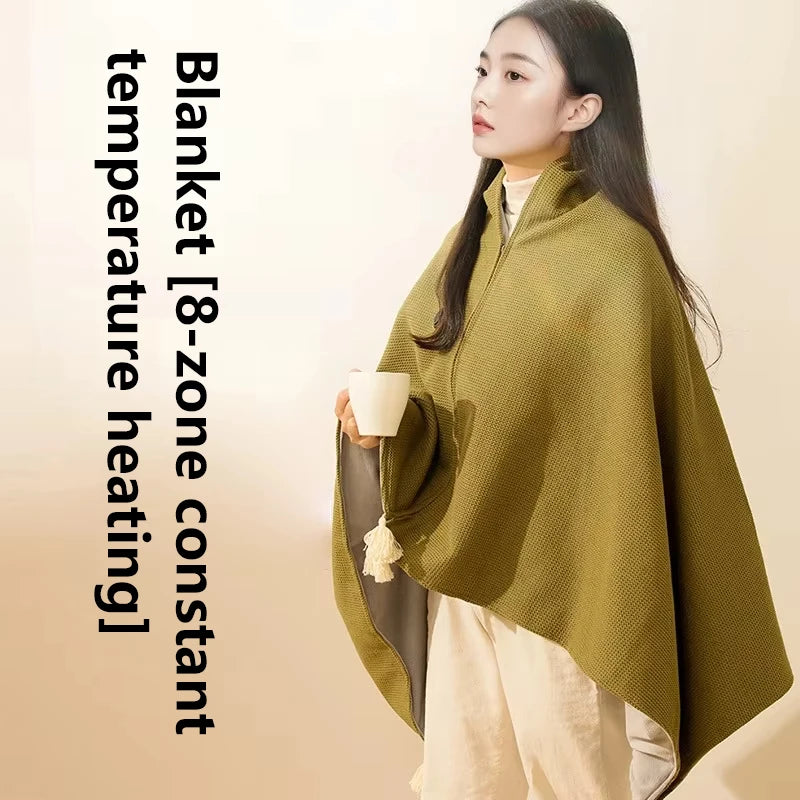 USB Electric Blanket Xiaomi Winter Portable Warm Blanket Washable Shoulder and Knee Fast Heating Home Camping-ShoptAI	