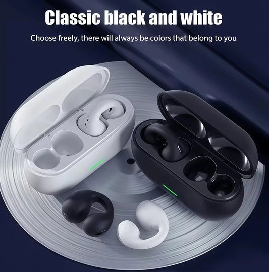 Bluetooth Headset T75 Wireless Air Conduction Headphones Clip Ear Music Noise Canceling HD Call Sports Gaming Earphone	
