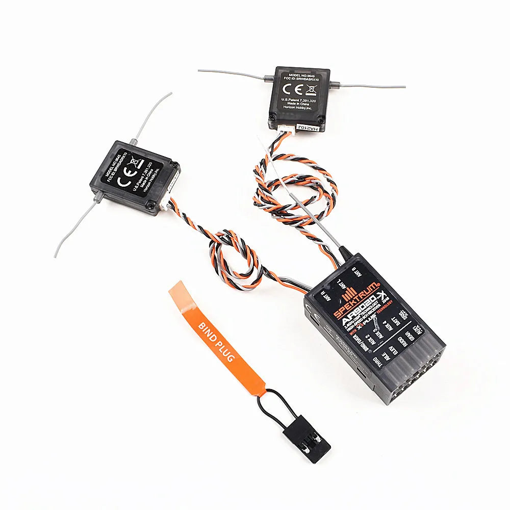Spectrum AR9020 Receiver 2 Satellites DSMX 9 Channel Suit for Specktrum DX9 DX8 DX18 Transmitter-ShoptAI	