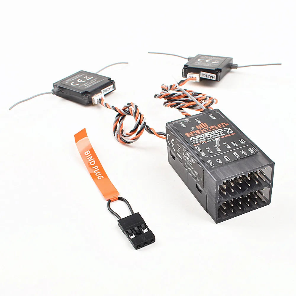 Spectrum AR9020 Receiver 2 Satellites DSMX 9 Channel Suit for Specktrum DX9 DX8 DX18 Transmitter-ShoptAI	