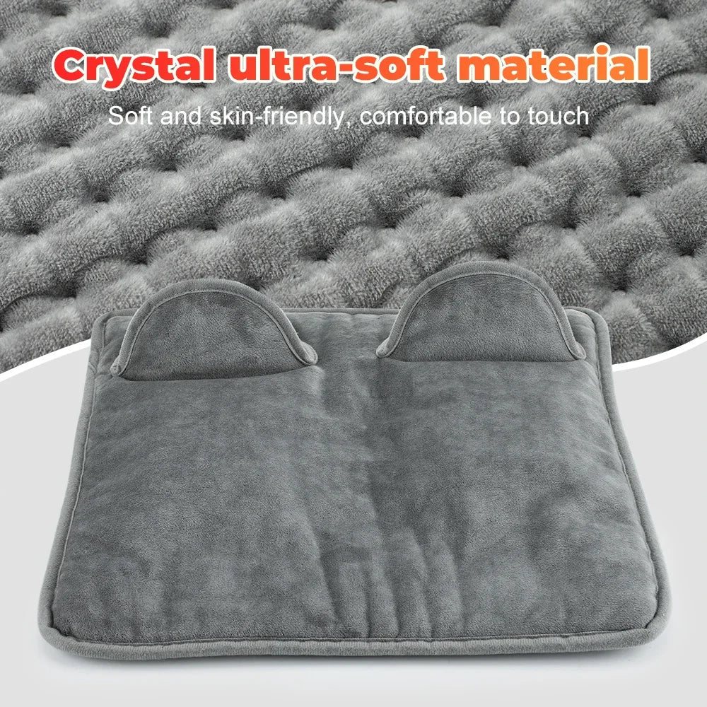 Electric Foot Heating Pad Washable Feet Warmer Heater Mat Plush Thermal Blanket Home Office Bedroom-ShoptAI	
