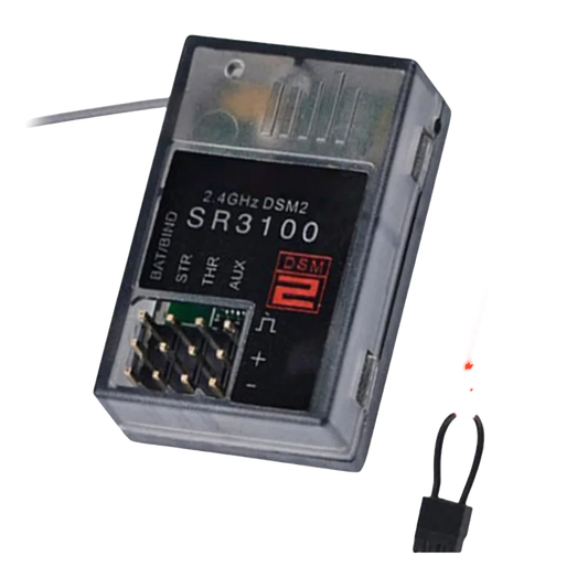 2.4GHz Receiver Spectrum SR3100 DSM2 3-Channel Surface Specktrum DX2E DX3R X3E DX4C Transmitters JR RC Car Boat-ShoptAI	