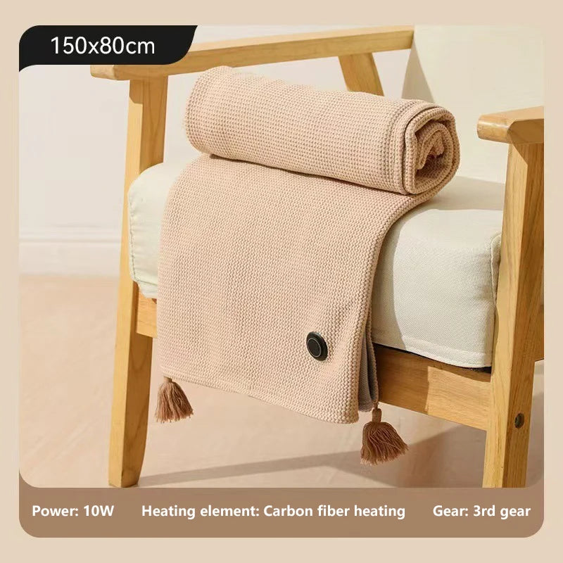 USB Electric Blanket Xiaomi Winter Portable Warm Blanket Washable Shoulder and Knee Fast Heating Home Camping-ShoptAI	