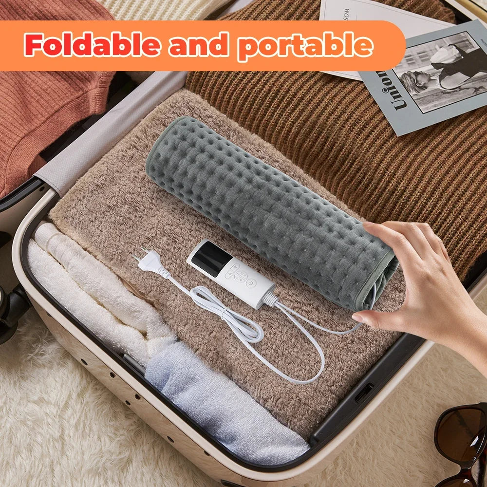 Electric Foot Heating Pad Washable Feet Warmer Heater Mat Plush Thermal Blanket Home Office Bedroom-ShoptAI	