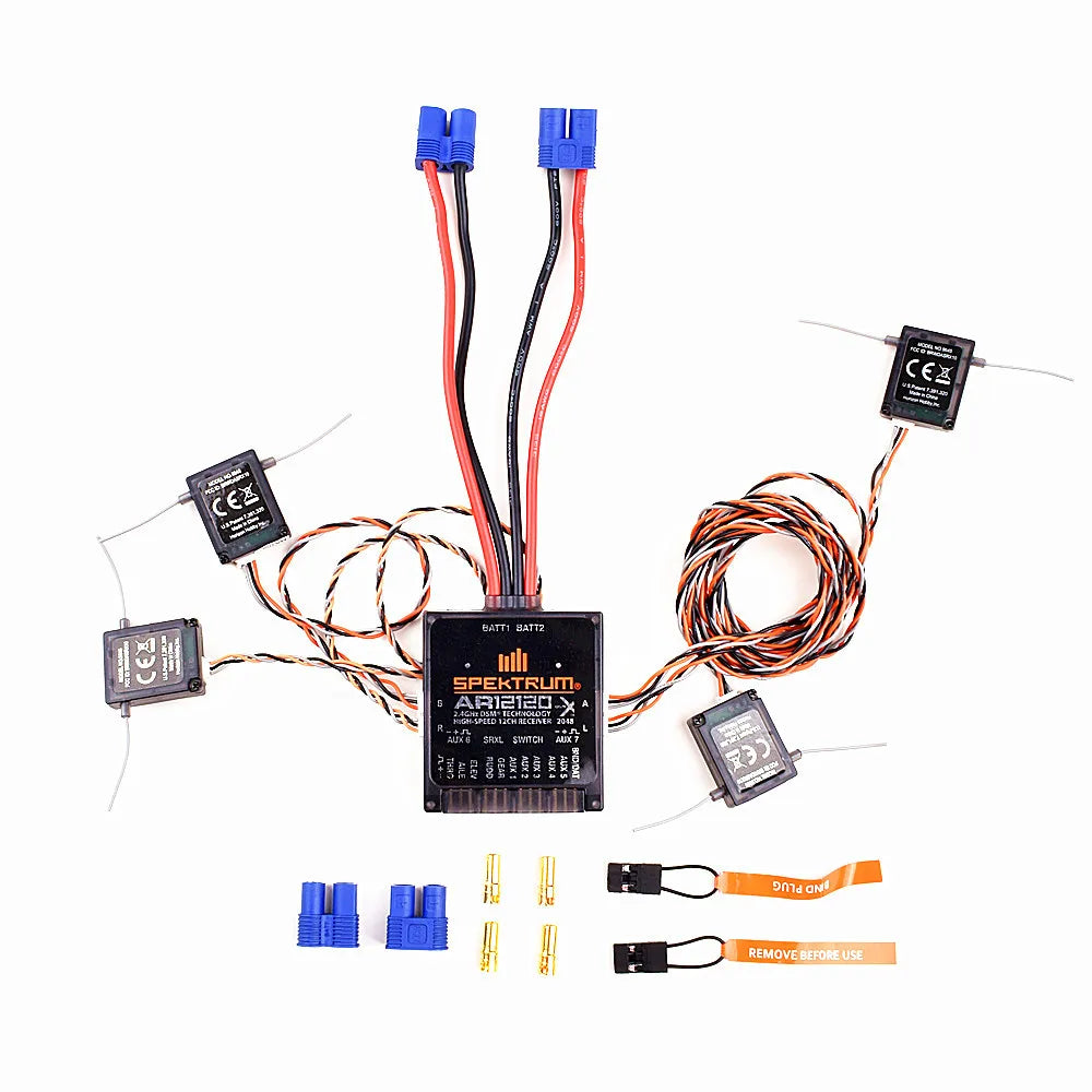 Spectrum AR12120 12ch DSMX XPlus PowerSafe Receiver SPMAR12120 compatible JR Spek RC remote controller-ShoptAI	
