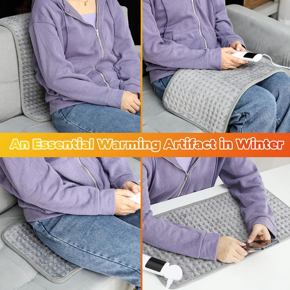 Electric Heating Blanket 58*29CM Heated Mat Thermal Electro Sheet Pad for Bed Sofa Winter Warmer Home Use-ShoptAI	