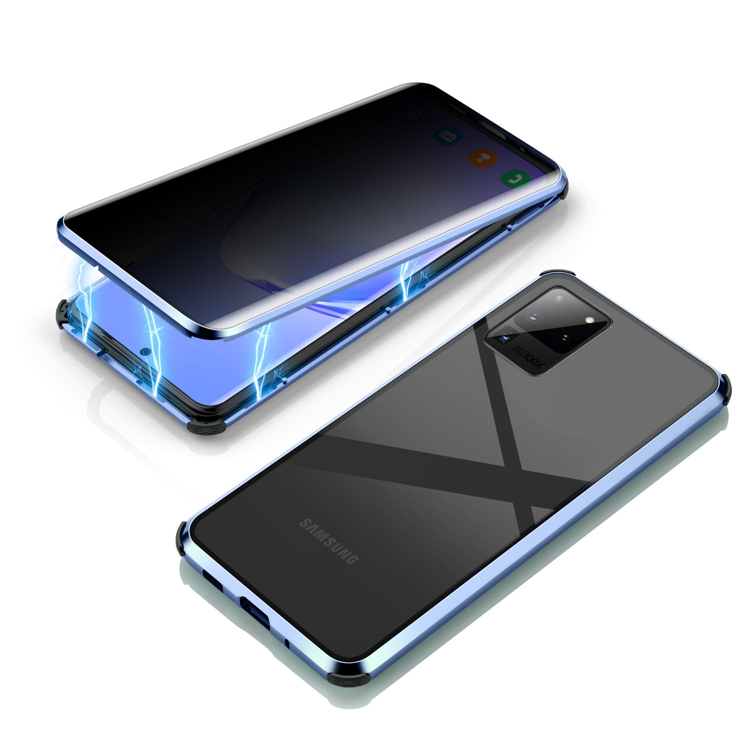 Anti-Peep H¨¹lle Samsung Galaxy S20 Plus Ultra Magnetische Adsorption Privacy Case Doppelseitige Temperglas