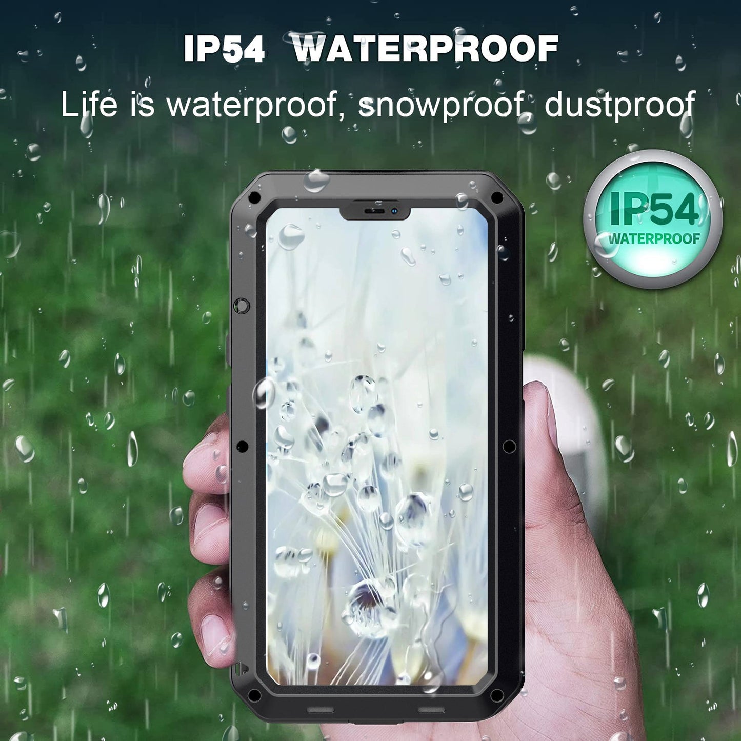 Outdoor iPhone 13 Pro Max Gorilla Glas H¨¹lle Doom Armor Sto?festes staubdichtes Metall Aluminium Case 