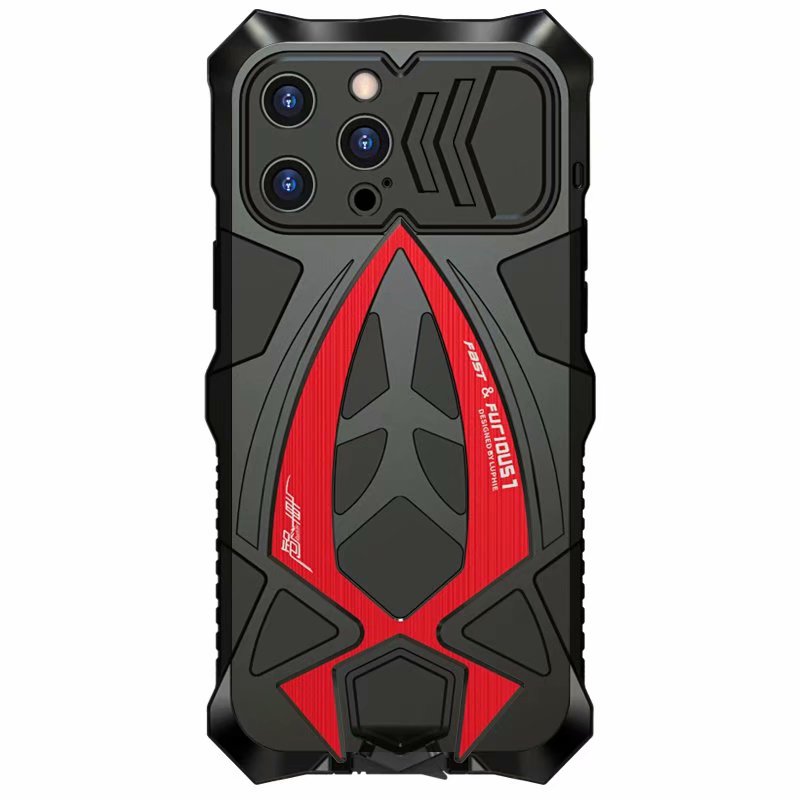 Cool Case Apple 13 Pro Max Race Car Fashion iPhone 13 Tough Cover Heavy Duty Metal Armor Camera Protector