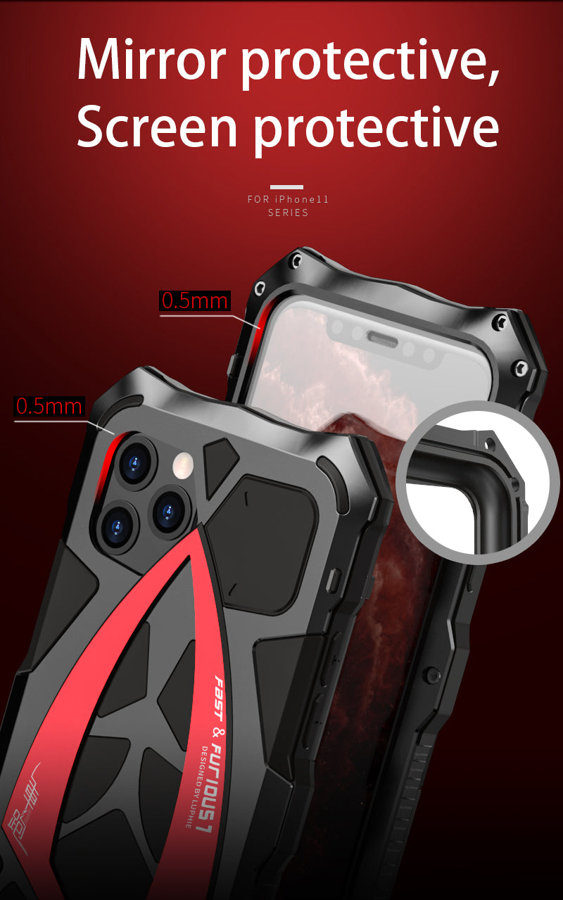 iPhone 12 Pro Max Coole H¨¹lle Rennauto Apple 12 Handy Tough Case Cover Schwerlast Metall R¨¹stungssto?stange