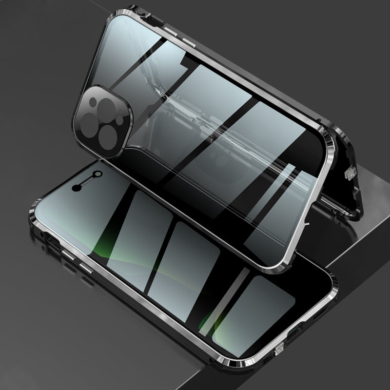 Anti-Peep Schutzh¨¹lle iPhone 12 Pro Max Magnetische Adsorption Apple 11 Pro Case Doppelseitig Temperglas