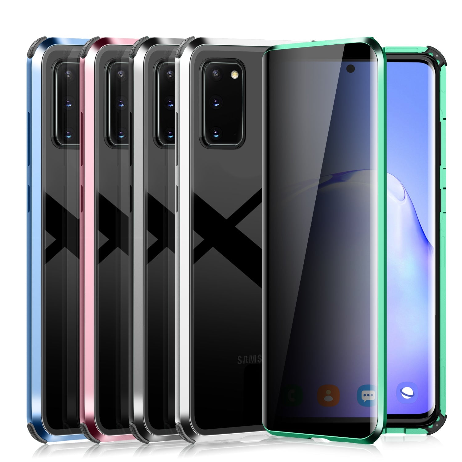 Anti-Peep H¨¹lle Samsung Galaxy S20 Plus Ultra Magnetische Adsorption Privacy Case Doppelseitige Temperglas