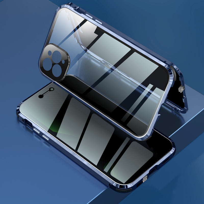Anti-Peep Schutzh¨¹lle iPhone 12 Pro Max Magnetische Adsorption Apple 11 Pro Case Doppelseitig Temperglas
