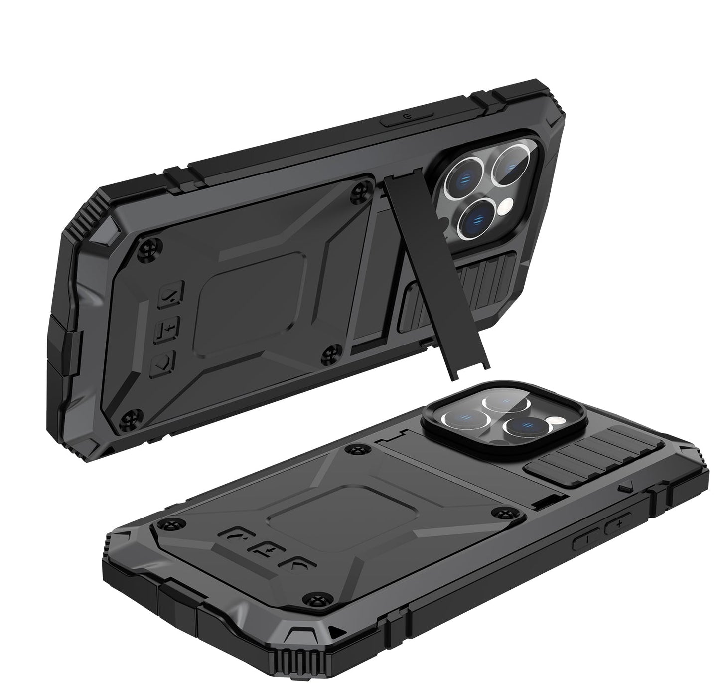 Apple iPhone 14 Pro Max Milit?r H¨¹lle Robuste St?nderabdeckung 14 Plus Rugged Armor Sto?fester Kameraschutz