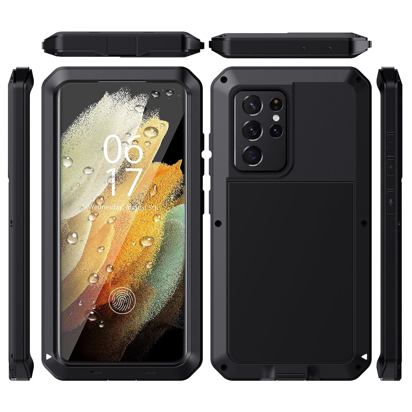 Outdoor Samsung S21 Gorilla H¨¹lle Doom Armor S21 Ultra Plus Metall Aluminium Heavy Duty Case Sto?fester Sto?f?nger 