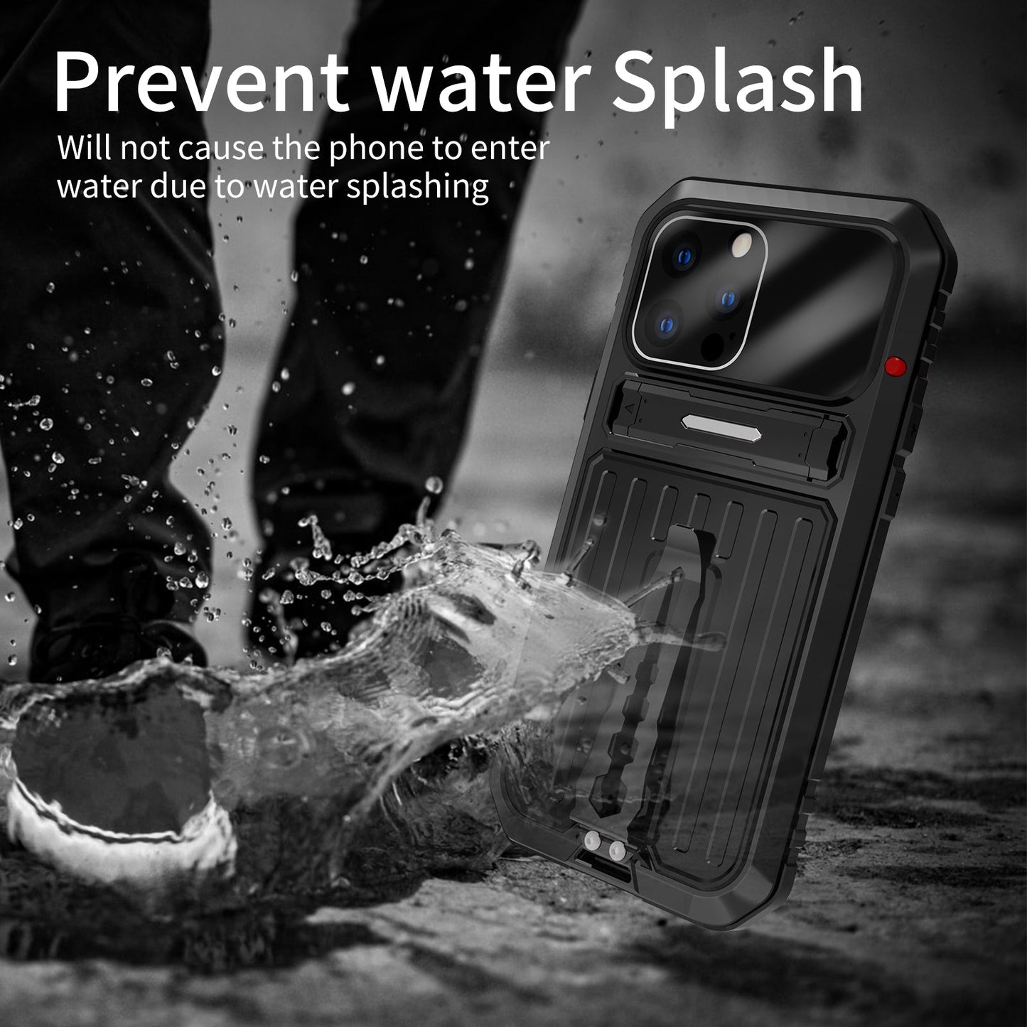 Apple iPhone 13 Pro Max Milit?r H¨¹lle Handy Apple 13 Sto?fester R¨¹ckenclip Metall R¨¹stung Case