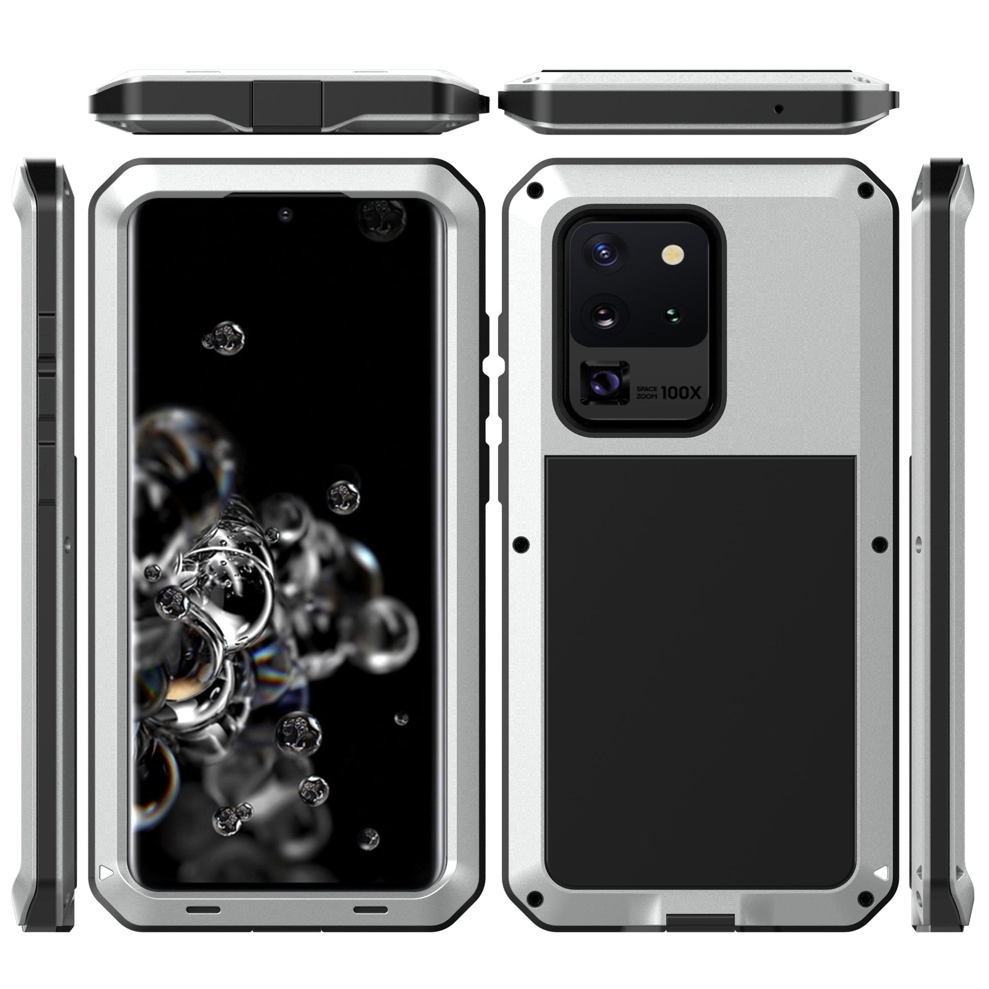 Luxury Samsung S20 Ultra Doom Armor Case S20 Plus Metal Aluminum Heavy Duty Shockproof Bumper 360 Full Body Cover