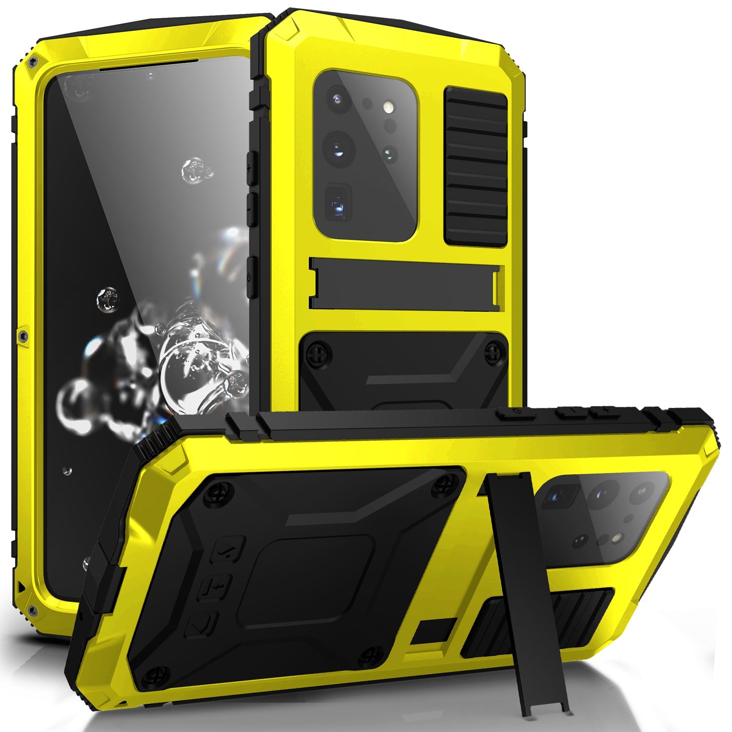 Milit?r Samsung Galaxy S20 Plus Handyh¨¹lle Schwerlast Geh?use Ultra Robuste R¨¹stung Sto?fester Case St?nder 360 Grad Kameraschutz