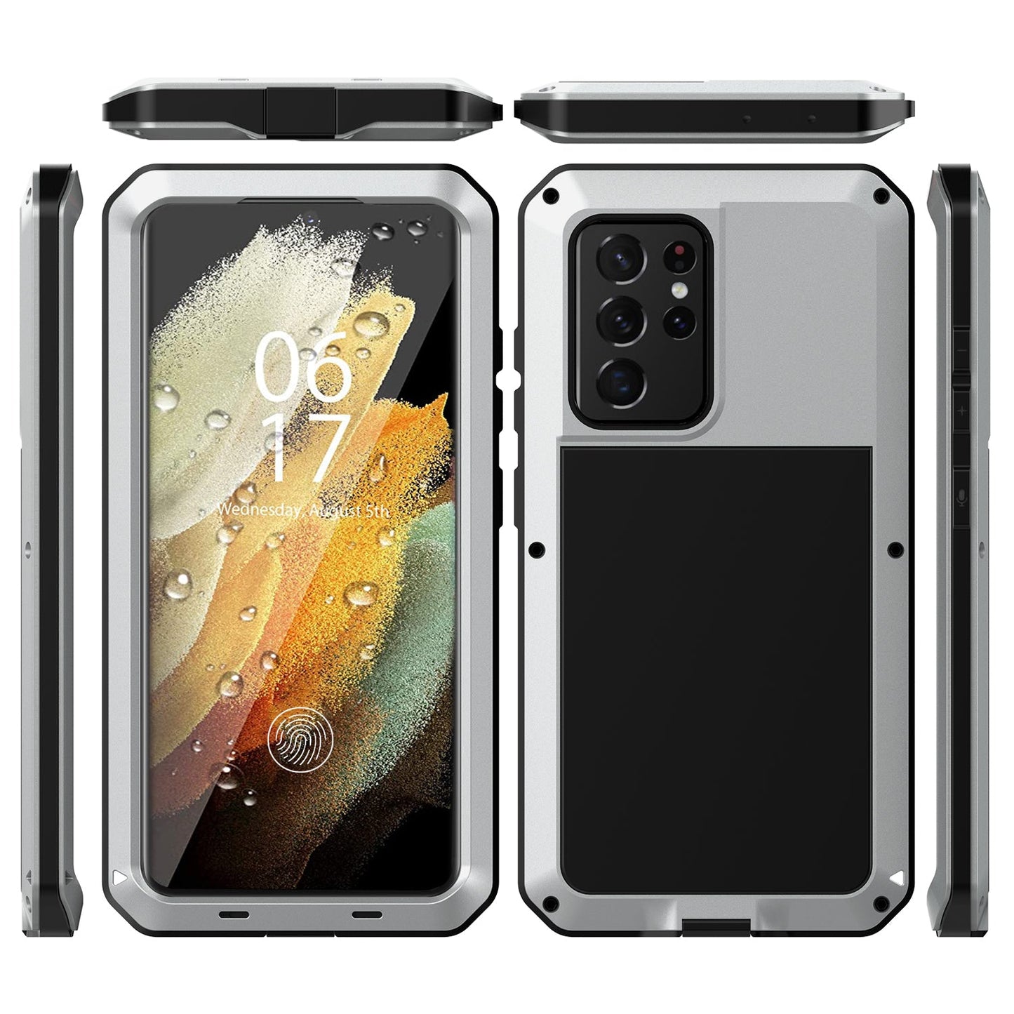 Outdoor Samsung S21 Gorilla H¨¹lle Doom Armor S21 Ultra Plus Metall Aluminium Heavy Duty Case Sto?fester Sto?f?nger 