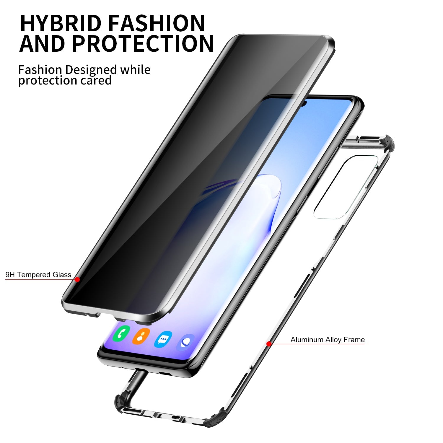 Anti-Peep H¨¹lle Samsung Galaxy S20 Plus Ultra Magnetische Adsorption Privacy Case Doppelseitige Temperglas