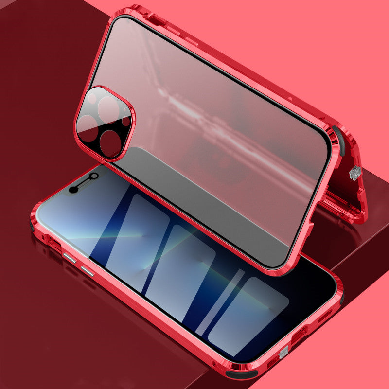 Anti-Peep Schutzh¨¹lle iPhone 13 Pro Max Magnetischer Adsorptions schild doppelseitige Privatsph?re Temperglas