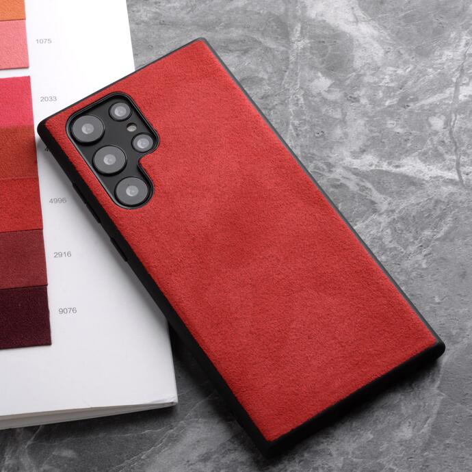 Luxury Alcantara Samsung S22 Case Business Artificial Galaxy S22 Ultra Plus Leather Phone Cover