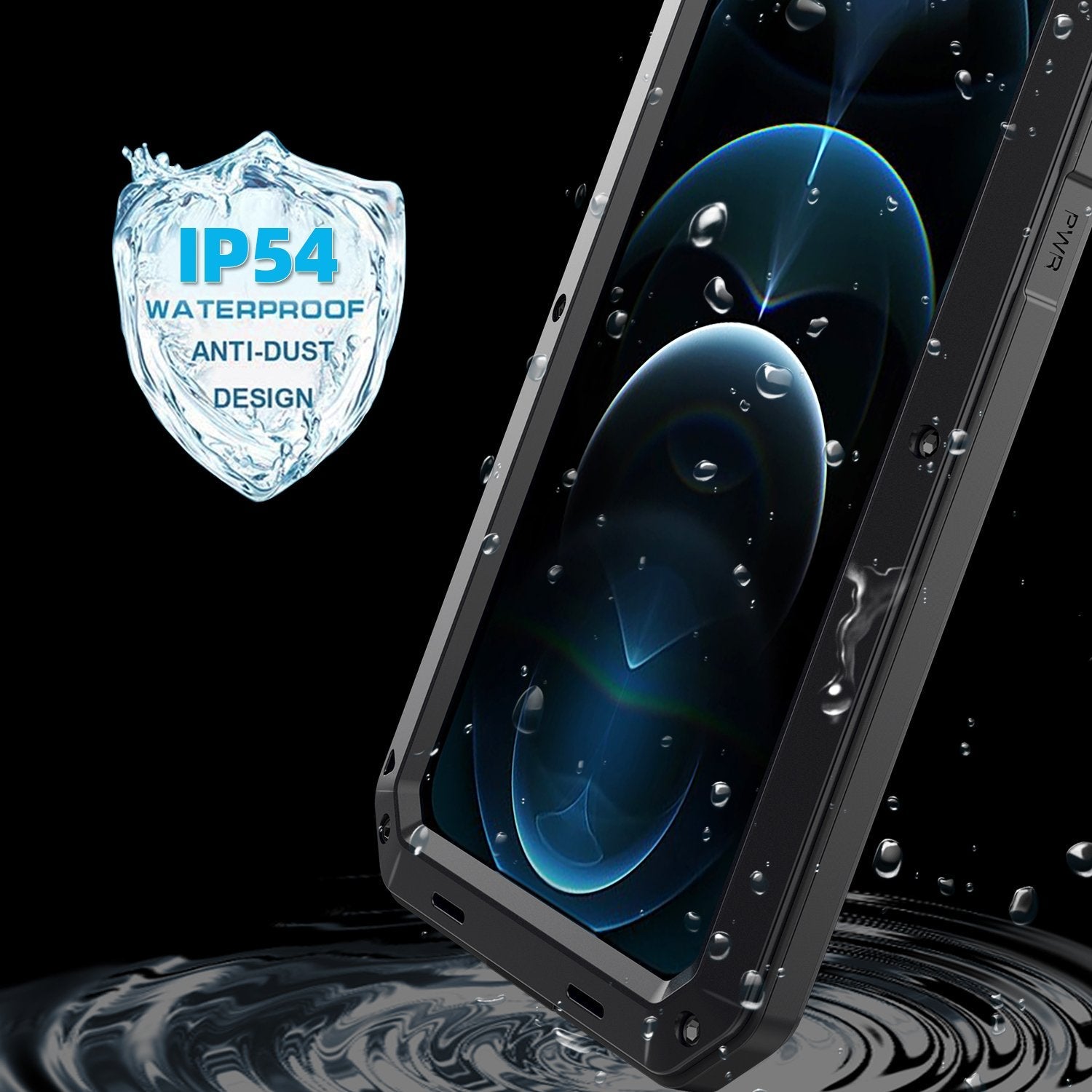  iPhone 11 Pro Max Gorilla Glas Handyh¨¹lle Doom Armor Case Sto?festes Staubdichtes Metall Aluminium