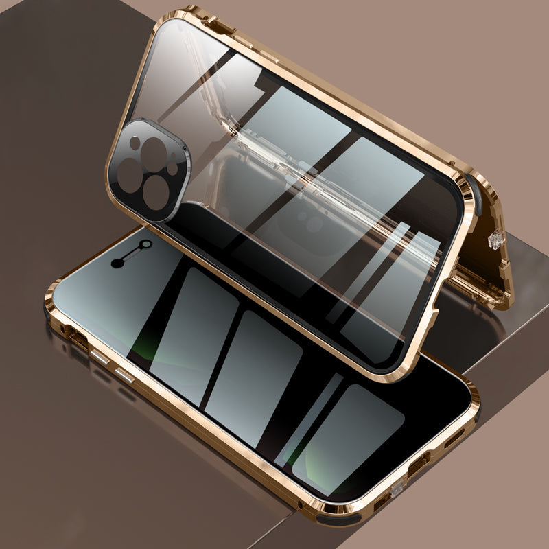 Anti-Peep Schutzh¨¹lle iPhone 12 Pro Max Magnetische Adsorption Apple 11 Pro Case Doppelseitig Temperglas