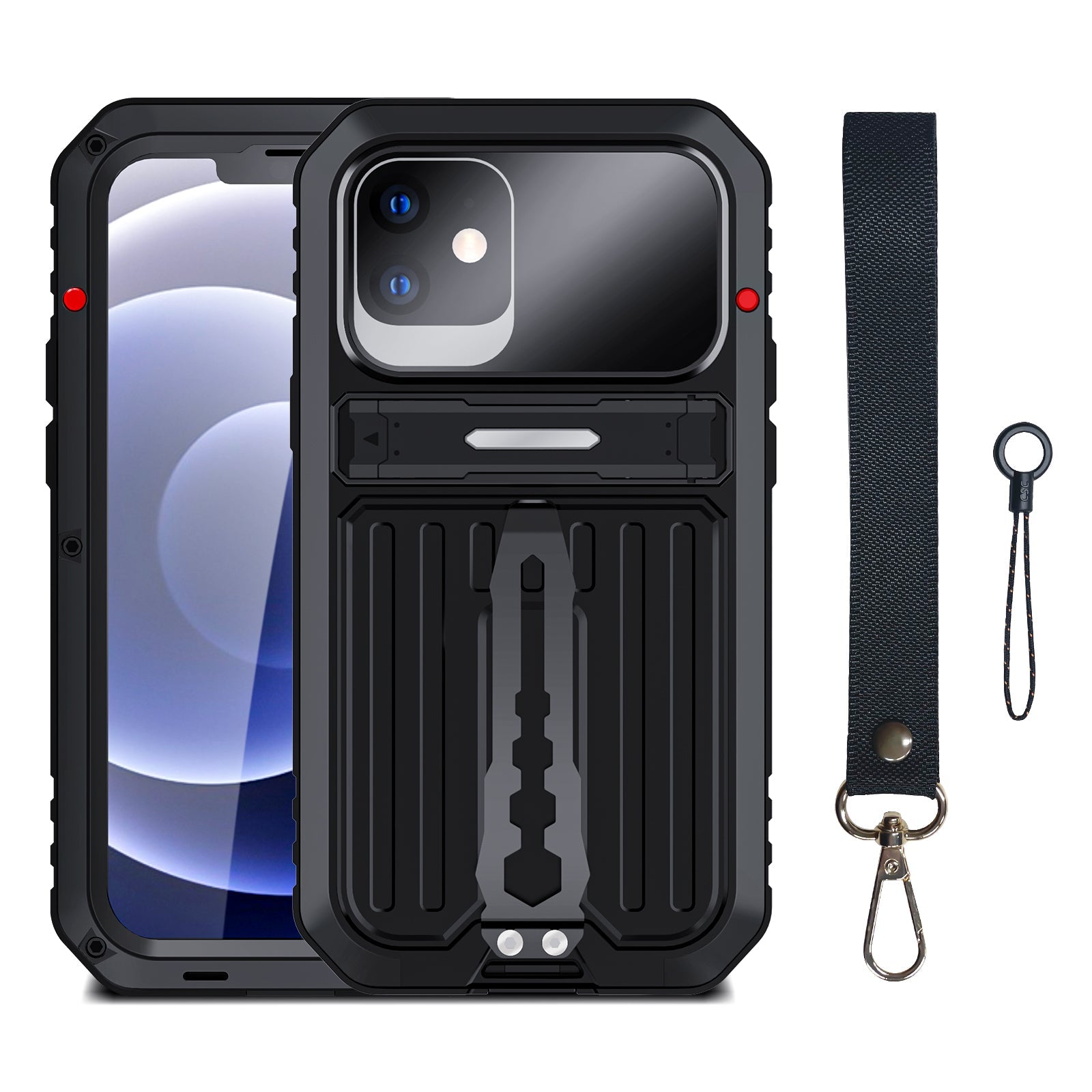 Neue R¨¹stung Handyh¨¹lle iPhone 12 Pro Max Milit?rh¨¹lle Apple 12 Sto?fester St?nder Case