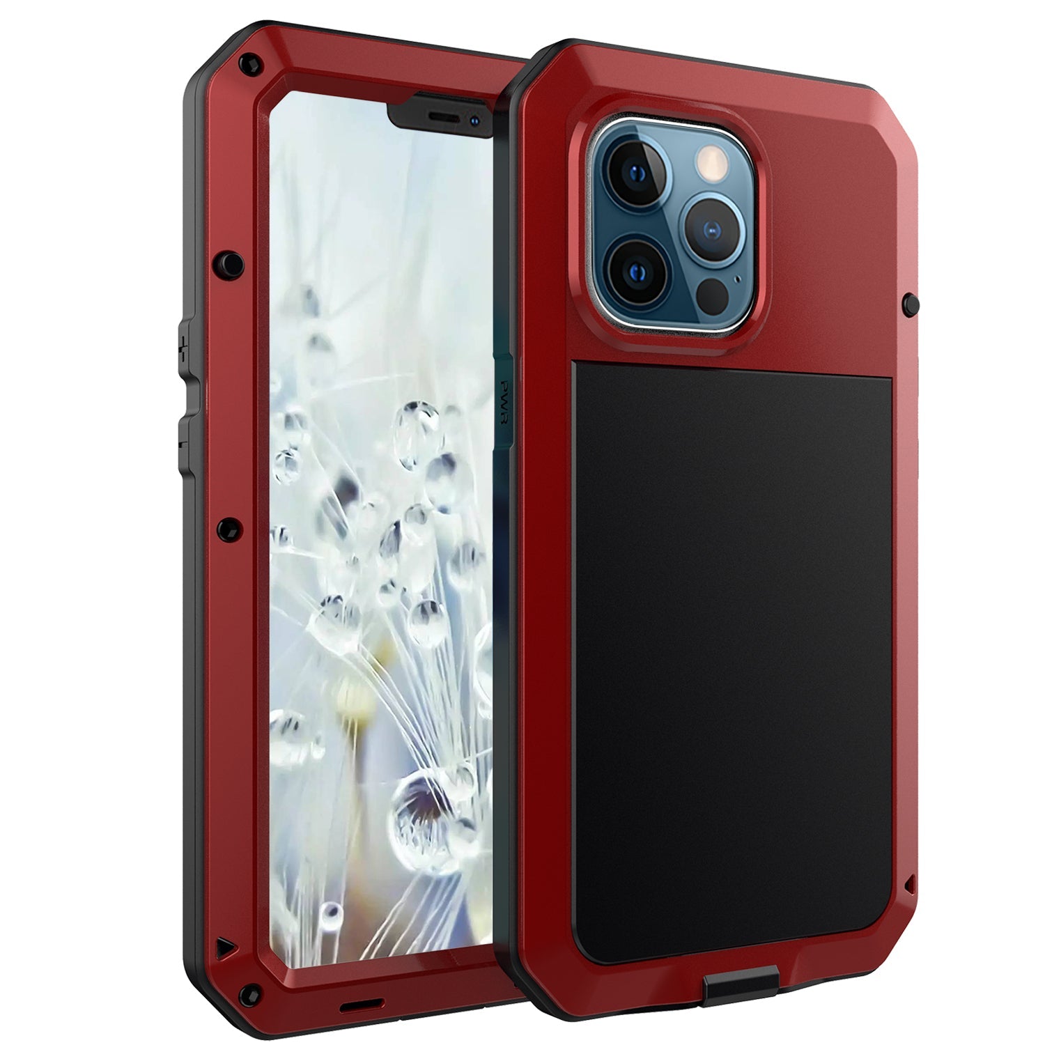 Outdoor iPhone 13 Pro Max Gorilla Glas H¨¹lle Doom Armor Sto?festes staubdichtes Metall Aluminium Case 